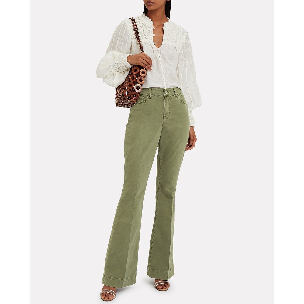 L'Agence High Rise Relaxed Fit Flare Affair Jeans In Brigade Size 32 NWOT